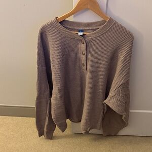 Old Navy Tan Knit Sweater